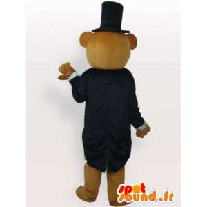 Fantasia de urso de peluche vestido - traje com acessórios - MASFR00944 - mascote do urso