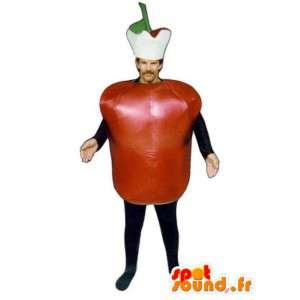 Tomate traje - traje de tomate, con accesorios - MASFR001107 - Mascota de la fruta