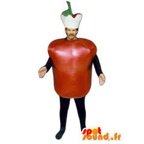 Tomate traje - traje de tomate, con accesorios - MASFR001107 - Mascota de la fruta