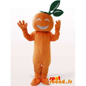 Maskotti aprikoosi - oranssi hedelmä puku - MASFR00947 - hedelmä Mascot