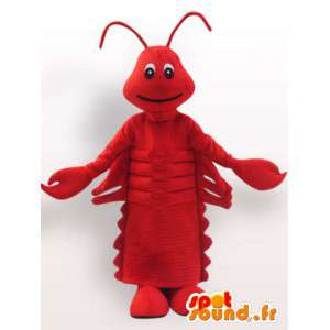 Sjov rød krebsmaskot - Krustacean-kostume - Spotsound maskot