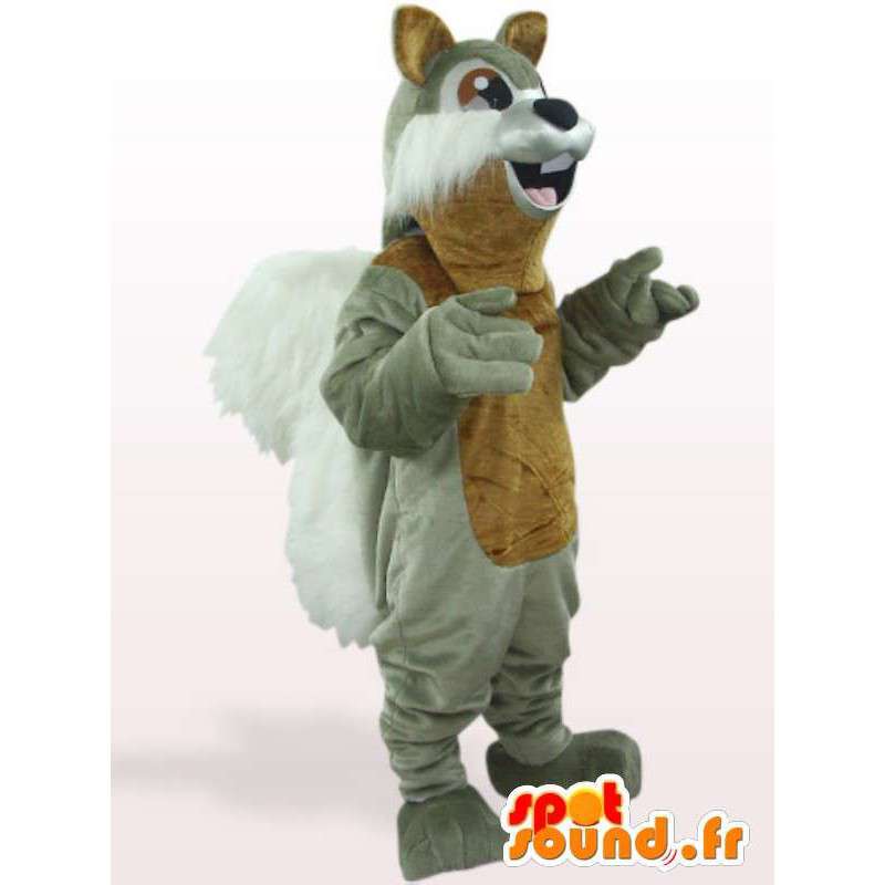 Grå ekorre maskot - skogsdjur kostym - Spotsound maskot