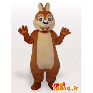 Mascot esquilo engraçado - esquilo traje de pelúcia
