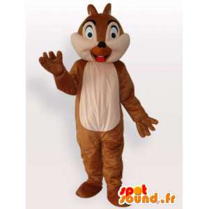 Mascot ekorn ut tungen - Disguise alle størrelser - MASFR001112 - Maskoter Squirrel