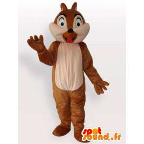 Mascotte Squirrel fuori la lingua - Costume dimensioni tutti - MASFR001112 - Scoiattolo mascotte