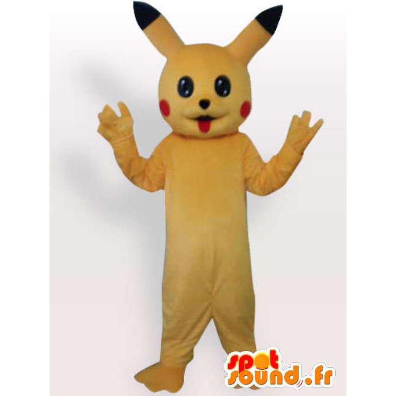 Mascot Pikachu - dibujos animados disfraz en Pokémon mascotas Cambio de color Sin cambio Tamaño L (180-190 cm) Croquis antes de fabricar (2D) No ¿Con la ropa? (si está presente en