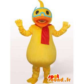 Mascot duck with glasses - Disguise Duck - MASFR001156 - Ducks mascot