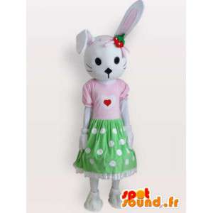 Mascotte del gatto vestito - costume vestito tutte le dimensioni - MASFR001101 - Mascotte gatto