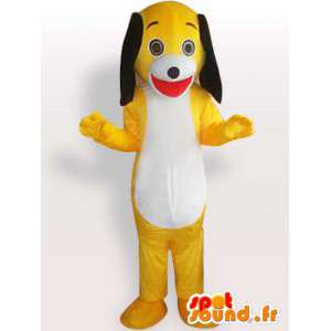 Σκύλος μασκότ βελούδου - φορεσιά με μεγάλα αυτιά - MASFR00906 - Μασκότ Dog