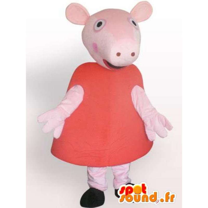 Schweine-Kleid-Maskottchen - Disguise Nutztier - MASFR00932 - Maskottchen Schwein