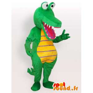 Krokodille maskot - Grønt dyredragt - Spotsound maskot
