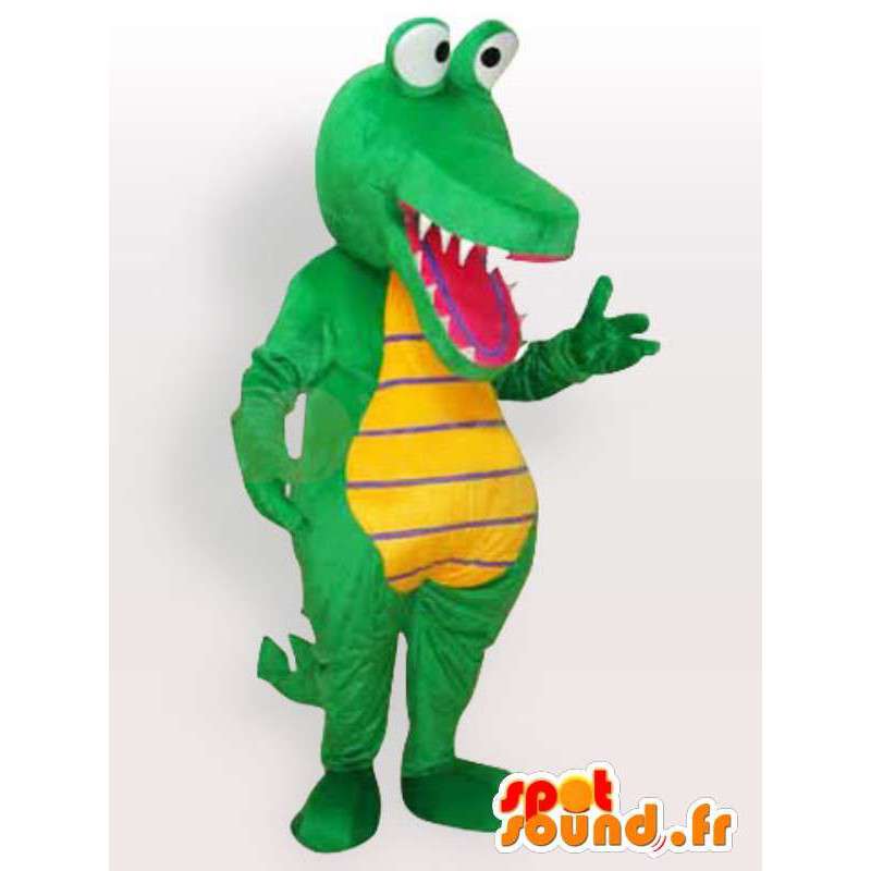 Crocodile mascotte - Verde animale costume - MASFR001144 - Mascotte di coccodrilli