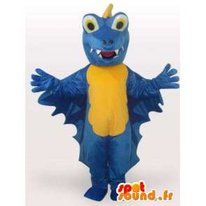 Mascotte de dragon bleu - Déguisement de dragon en peluche - MASFR00927 - Mascotte de dragon