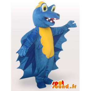 Blue Dragon mascote - dragão traje de pelúcia - MASFR00927 - Dragão mascote