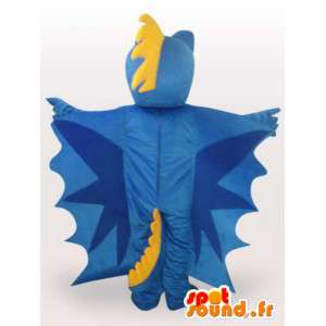 Modrý drak maskot - drak kostým teddy - MASFR00927 - Dragon Maskot
