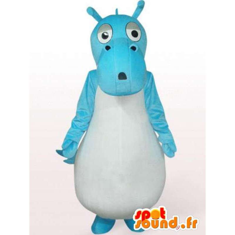 Turquoise dragon mascotte - draakkostuum - MASFR001069 - Dragon Mascot