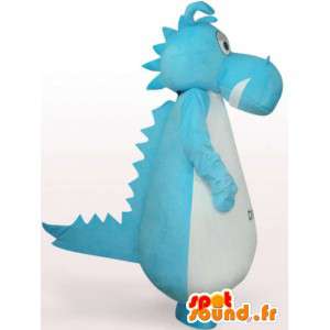 Mascotte de dragon couleur turquoise - Déguisement dragon - MASFR001069 - Mascotte de dragon