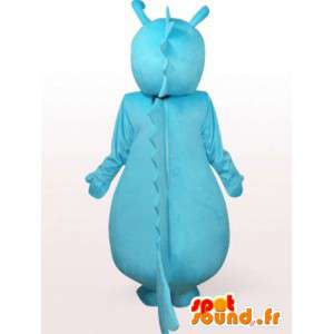 Mascotte de dragon couleur turquoise - Déguisement dragon - MASFR001069 - Mascotte de dragon