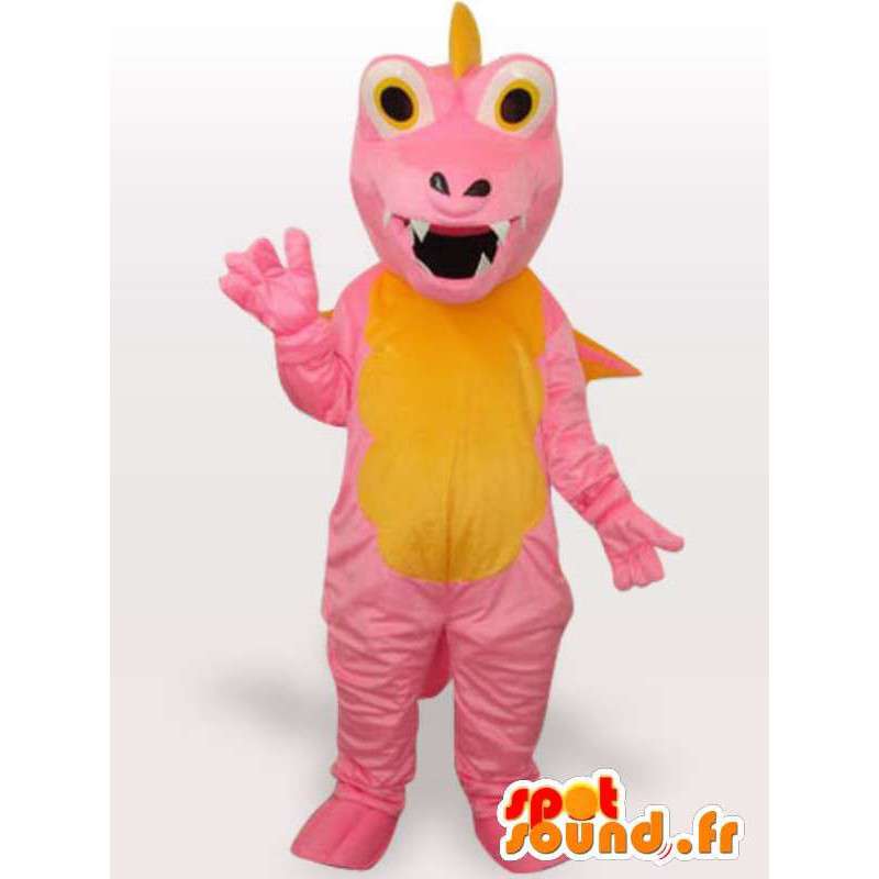 Pink dragon mascot - Disguise imaginary character - MASFR001152 - Dragon mascot