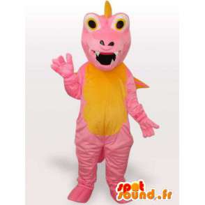 Pink dragon mascot - Disguise imaginary character - MASFR001152 - Dragon mascot