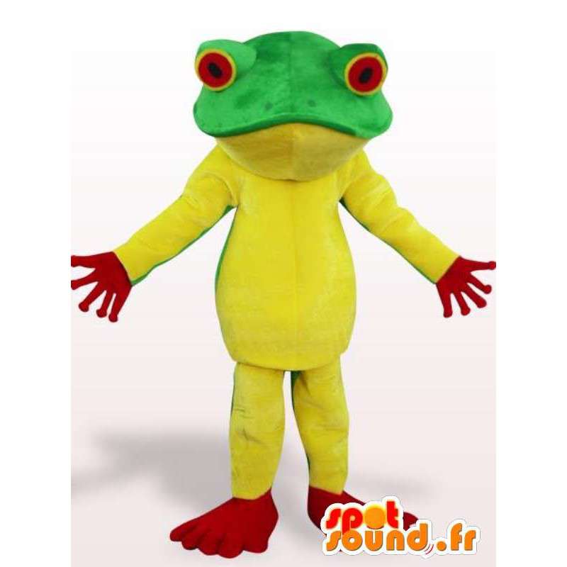 Mascotte de grenouille jaune - Déguisement d'animal jaune - MASFR001146 - Mascottes Grenouille