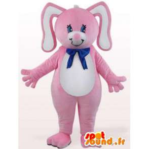 Rabbit mascot node blue - costume rodent - MASFR001099 - Rabbit mascot