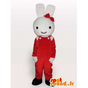 Rabbit mascot node red - Disguise rodent - MASFR001134 - Rabbit mascot