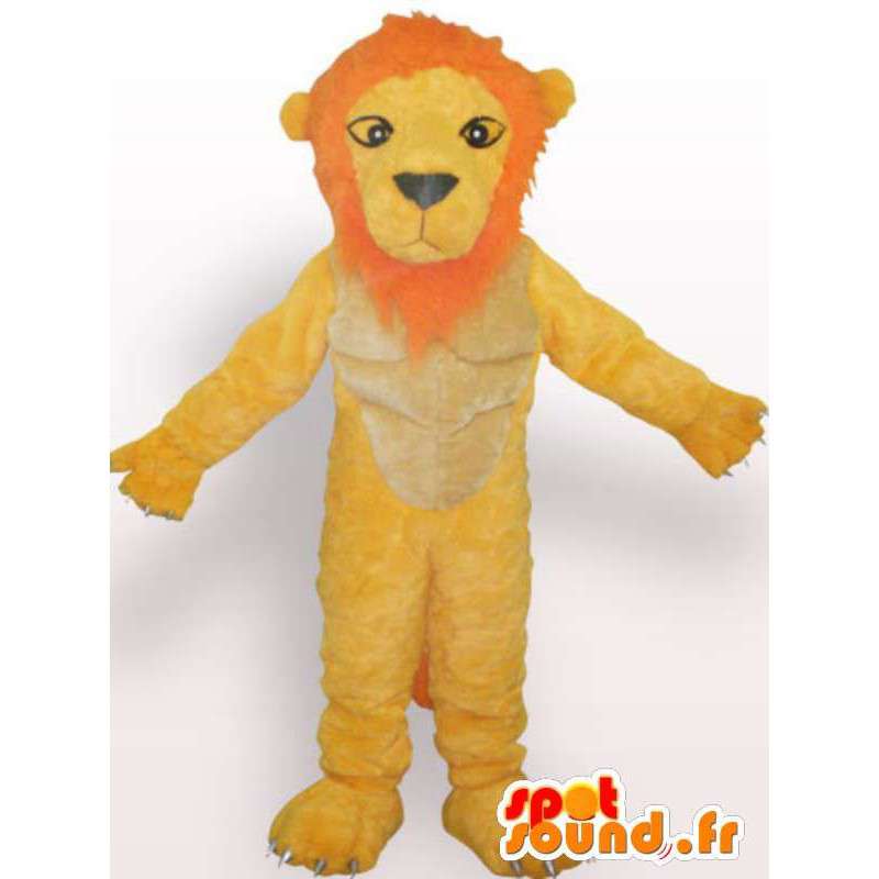 Descontentes leão mascote - leão traje de pelúcia - MASFR00955 - Mascotes leão