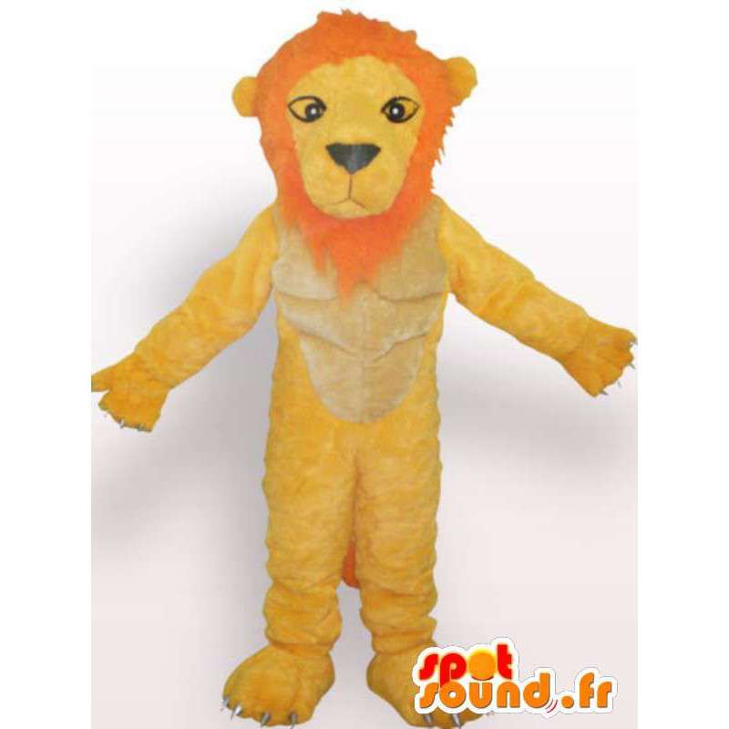 Ontevreden leeuw mascotte - leeuwkostuum teddy - MASFR00955 - Lion Mascottes