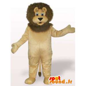 Løve maskot stor manke - løve kostyme teddy