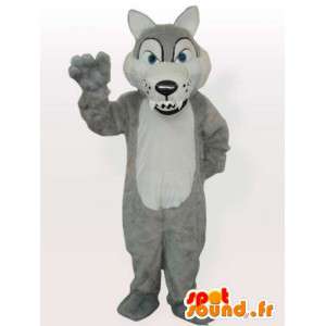 Mazaný vlk maskot - divoký zvíře převlek - MASFR001157 - vlk Maskoti