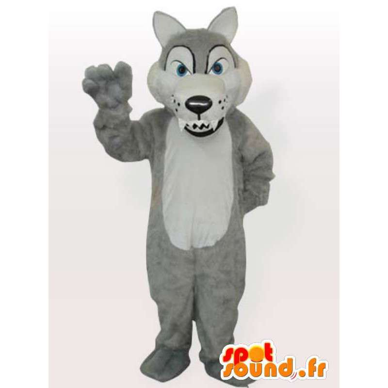 Purchase Cunning wolf mascot - a ferocious animal disguise in Mascots Wolf  Color change No change Size L (180-190 Cm) Sketch before manufacturing (2D)  No With the clothes? (if present on the