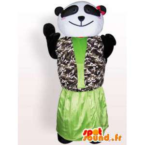 Pandamaskot i klänning - Anpassningsbar kostym - Spotsound