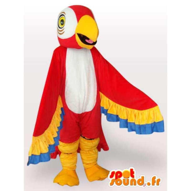 Mascotte de perroquet aux ailes colorées - Déguisement perroquet - MASFR001073 - Mascottes de perroquets