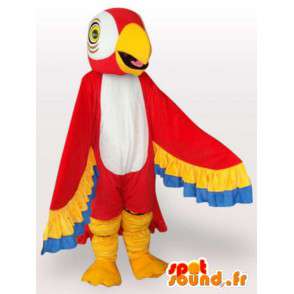 Pappagallo mascotte le ali colorate - pappagallo Disguise - MASFR001073 - Mascotte di pappagalli