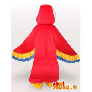 Parrot Maskot s barevnými křídly - Papoušek kostým - MASFR001073 - Maskoti papoušci