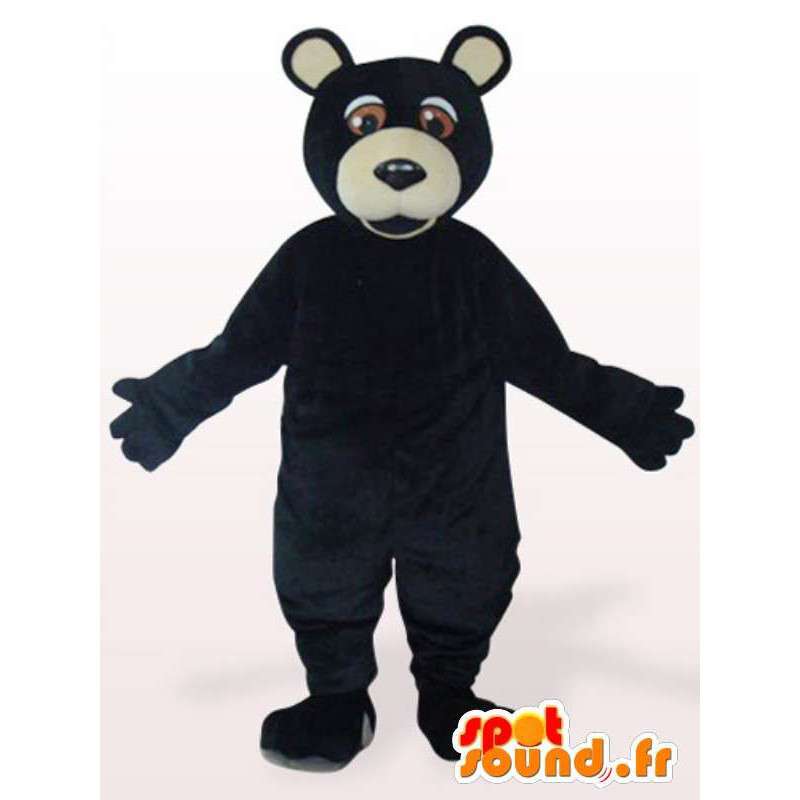 Mascot grizzly preto - Disguise grizzly preto - MASFR001160 - animais extintos mascotes