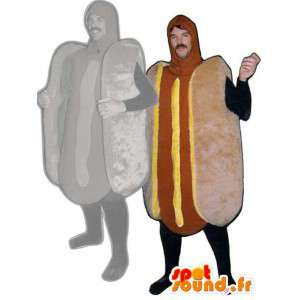 Μασκότ hot dog - ζεστό κοστούμι σκυλιών - MASFR001115 - Fast Food Μασκότ