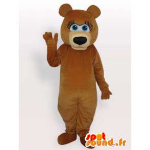 Teddy bear mascot - Disguise the female bear - MASFR001135 - Bear mascot