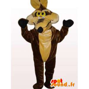 Mascot-pip och coyoten - känd coyotdräkt - Spotsound maskot