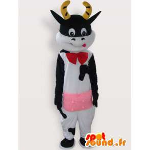 Αγελάδα μασκότ με αξεσουάρ - κοστούμι βελούδου αγελάδα - MASFR00967 - Μασκότ αγελάδα