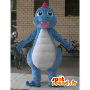 Costume de dragon en peluche - Déguisement de couleur bleu - MASFR001196 - Mascotte de dragon