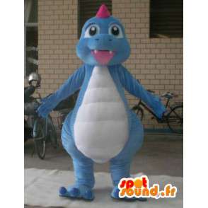 Costume de dragon en peluche - Déguisement de couleur bleu - MASFR001196 - Mascotte de dragon