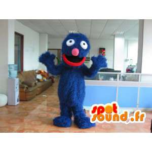 Plush Grover-kostym - Blå färgdräkt - Spotsound maskot