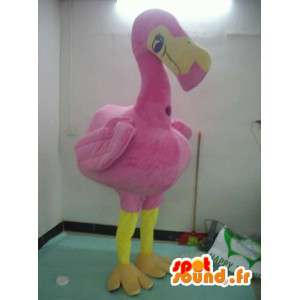 Flamingo mascote - um animal traje de pelúcia - MASFR001173 - Mascotes do oceano