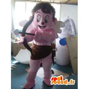 Kostým růžová anděl - anděl kostým teddy - MASFR001182 - lidské Maskoti