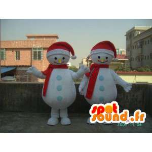 Costume de bonhomme de neige souriant - Déguisement toutes tailles - MASFR001186 - Mascottes Homme