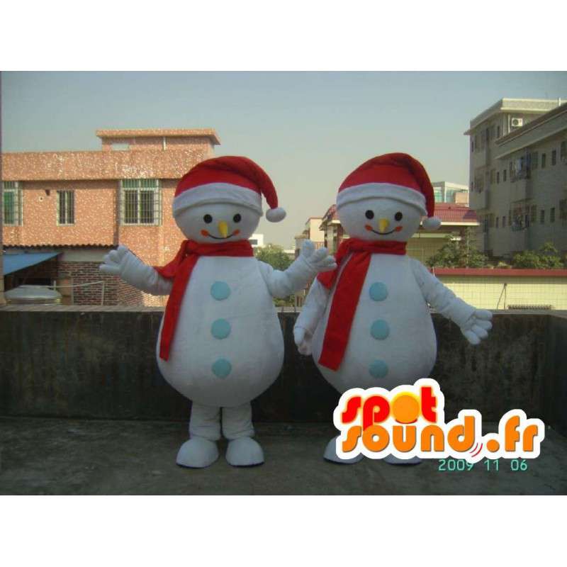 Snowman smilende Costume - Disguise alle størrelser - Mascots Man - MASFR001186 - SpotSound.fr