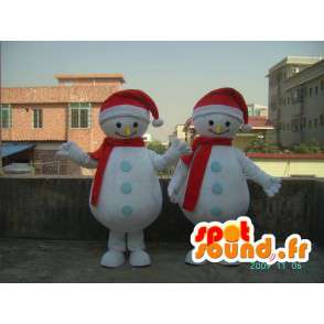 Costume pupazzo di neve sorridente - Costume tutte le dimensioni - MASFR001186 - Umani mascotte
