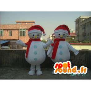 Snowman smilende Costume - Disguise alle størrelser - Mascots Man - MASFR001186 - SpotSound.fr